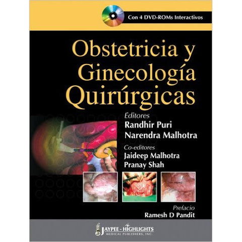 OBSTETRICIA Y GINECOLOGIA QUIRURGICAS CON 4 DVD-ROM INTERACTIVES -Puri-jayppe-UNIVERSAL BOOKS