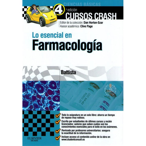 Cursos Crash. Lo esencial en farmacología-REV. PRECIO - 31/01-elsevier-UNIVERSAL BOOKS