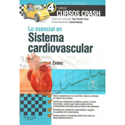 Cursos crash: Lo esencial en sistema cardiovascular-REV. PRECIO - 31/01-elsevier-UNIVERSAL BOOKS