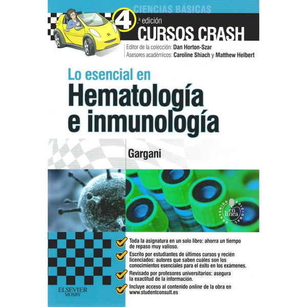 Cursos crash: Lo esencial en Hematología e inmunología-REV. PRECIO - 31/01-elsevier-UNIVERSAL BOOKS