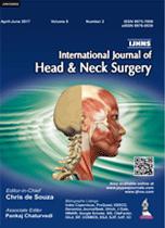 INTERNATIONAL JOURNAL OF HEAD AND NECK SURGERY-UNIVERSAL 30.04-UNIVERSAL BOOKS-UNIVERSAL BOOKS