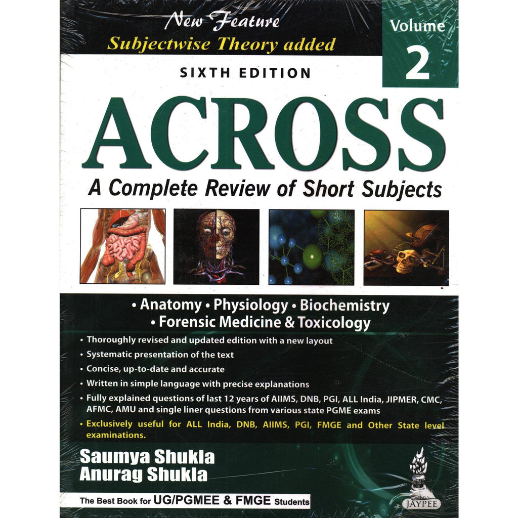 ACROSS: A COMPLETE REVIEW OF SHORT SUBJECTS (Vol - 2) 6/E -Shukla-UB-2017-jayppe-UNIVERSAL BOOKS