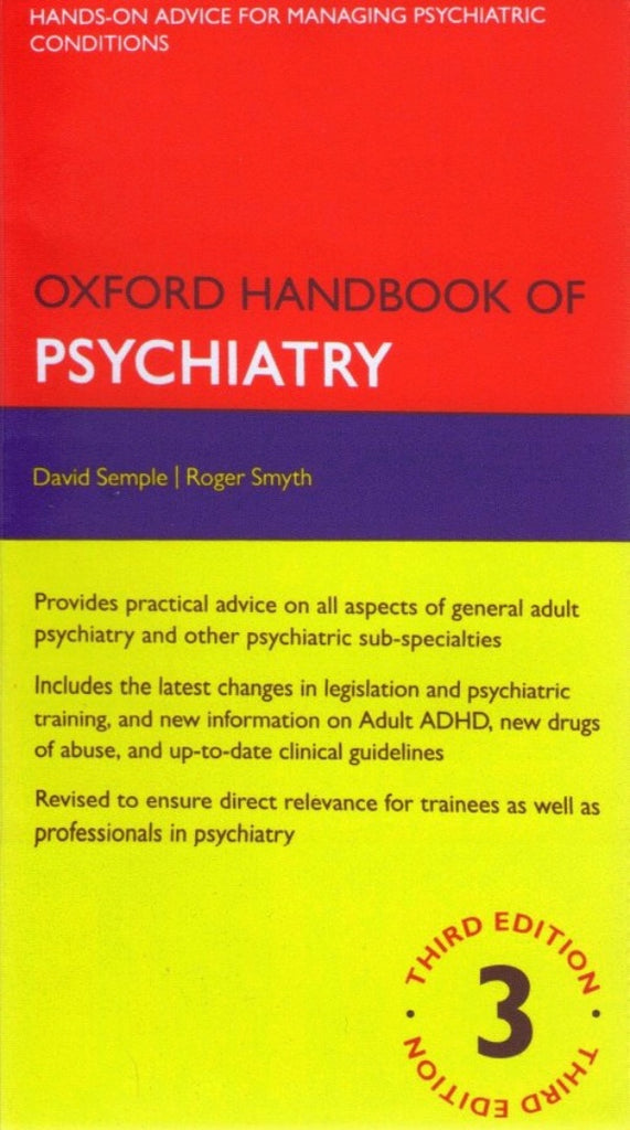 Oxford handbook of psychiatry