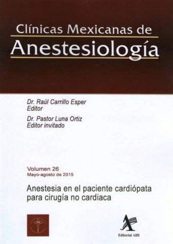 CMA: Anestesia en el paciente cardiópata para cirugía no cardiaca